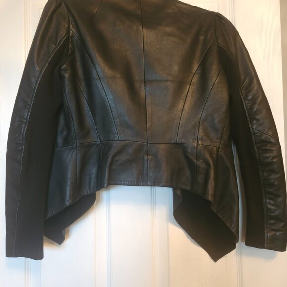 Bod & Christensen Black Leather Jacket - Picture 3 of 4
